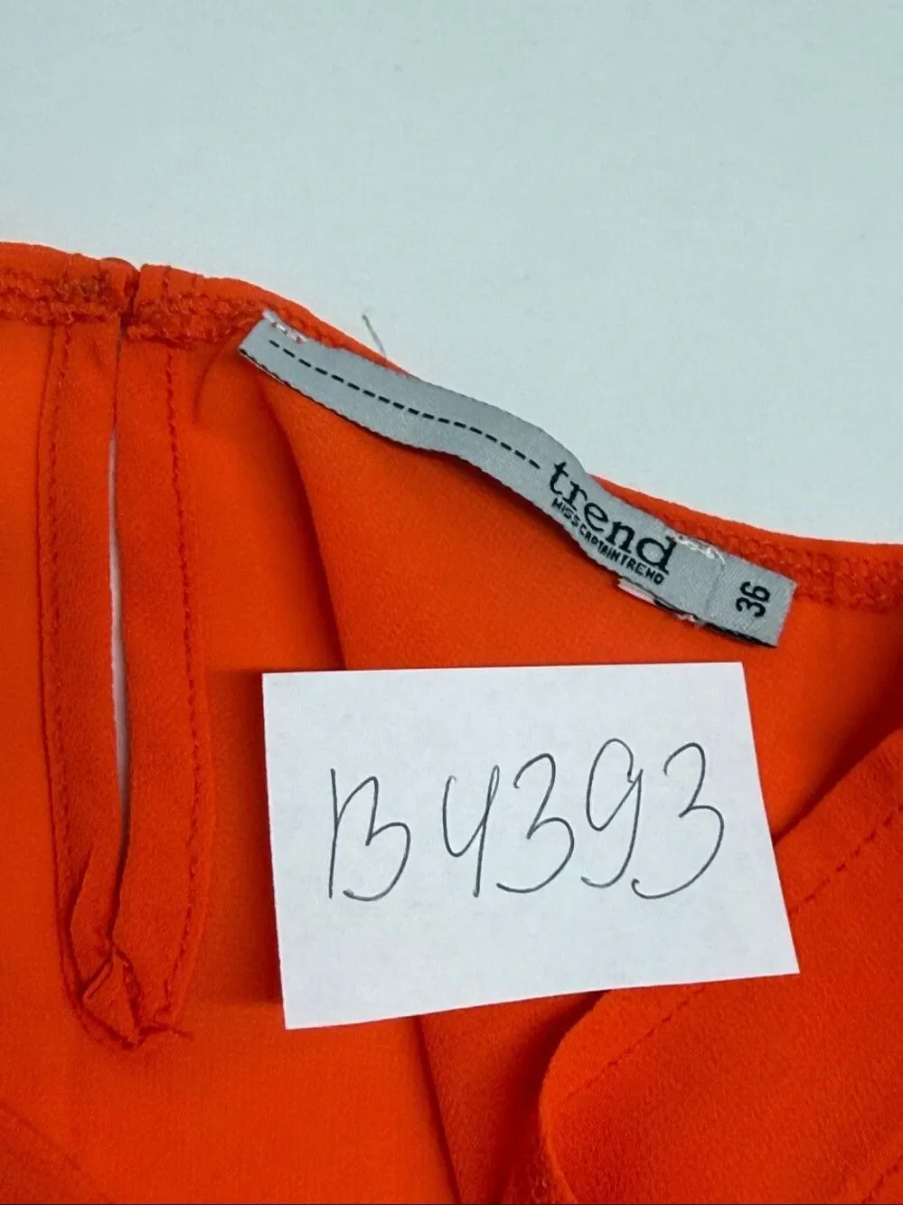 Trend New Fashion Trend Orange Layered Two Piece Top Set Size 36/US 6